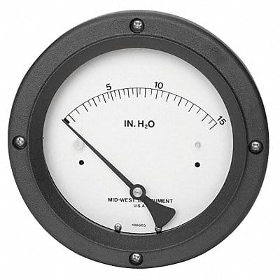 G8762 Pressure Gauge 0 to 15 In H2O