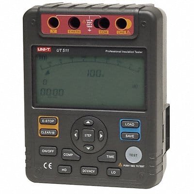 Megohmmeter 250 to 1000V DC LCD