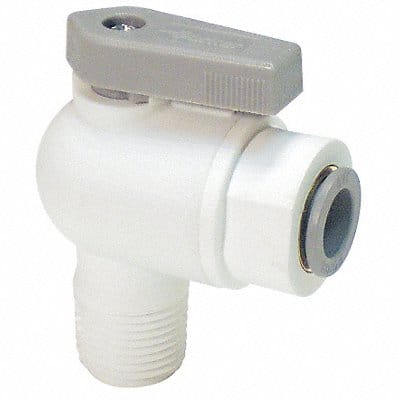 Acetal Ball Valve Push x MNPT 3/8 in