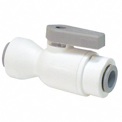 Nylon Ball Valve Push 3/8 in