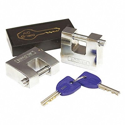 Keyed Padlock 2 in Square Silver PK2