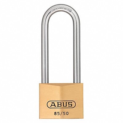 Keyed Padlock 1 7/64 in Rectangle Gold