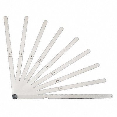 Long-Blade Feeler Gauge Set Dim Type In