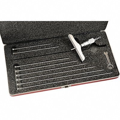 Depth Micrometer 0-9 In 4 In Base