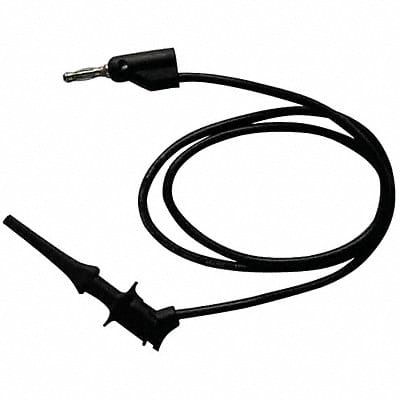 Test Lead Clip to Banana Plug 60 In Blk