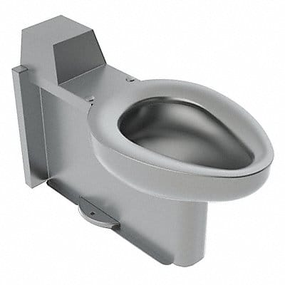 Prison Toilet SS Back Spud Floor Mount