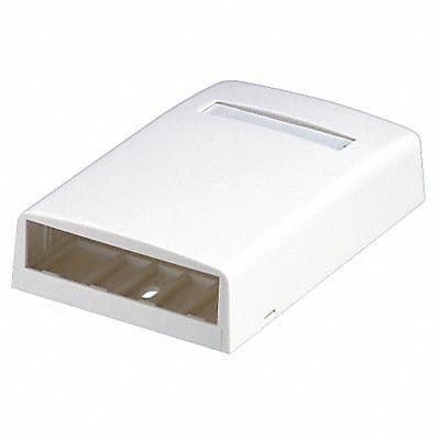 Surface Mount Box Mini Com 4 Port White