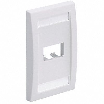 Wall Plate Single Gang 2 Ports Off White