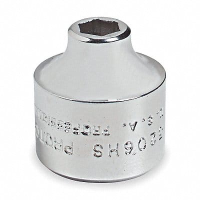 Socket Steel Chrome 9/16 in