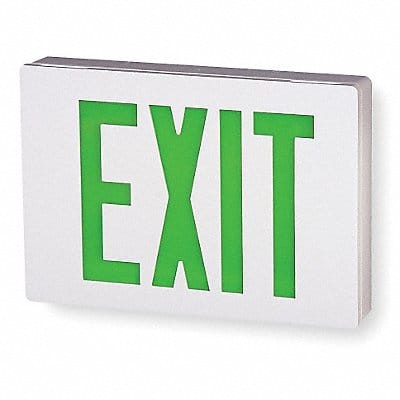 Exit Sign Alum Wht 11 3/8in 2W