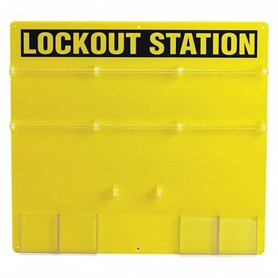 Lockout Station Unfilled 21-1/2 In H