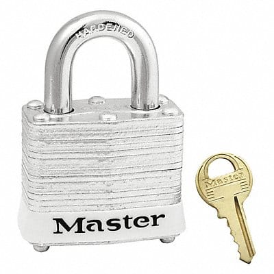 D1927 Lockout Padlock KD White 1-1/4 H