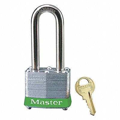 D1931 Lockout Padlock KD Green 1-1/4 H