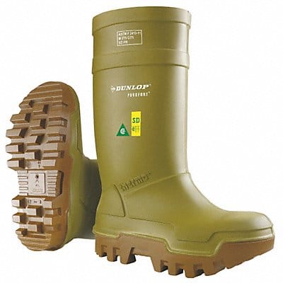 D9542 Rubber Boot Men s 6 Knee Green PR