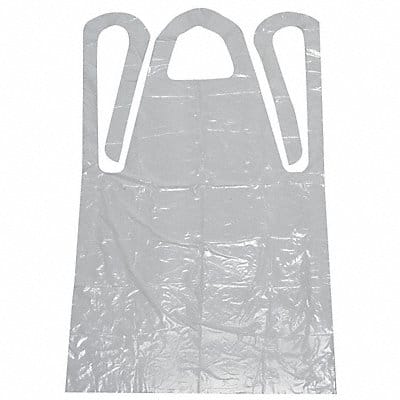 Bib Apron Univ White Polyethylene PK100