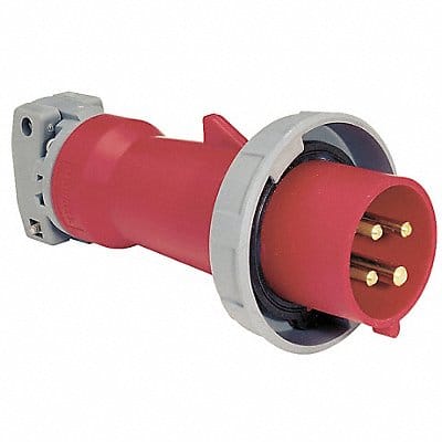 IEC Pin and Sleeve Plug 30 A Red 3Pl