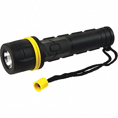 Handheld Flashlight Rubber Black 20lm