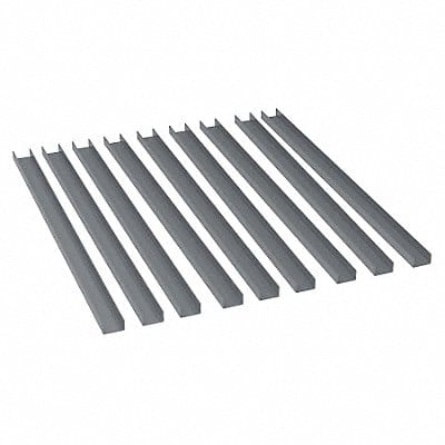 Bin Rail Accessory Kit Gray Steel