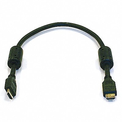 HDMI Cable Std Speed Black 1.5ft 28AWG