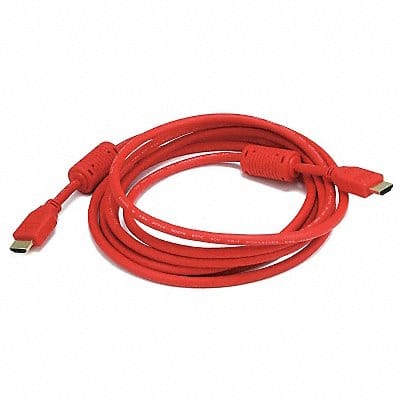 HDMI Cable High Speed Red 10ft. 28AWG