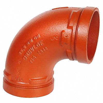 90 Elbow Ductile Iron 1 1/4 in Orange