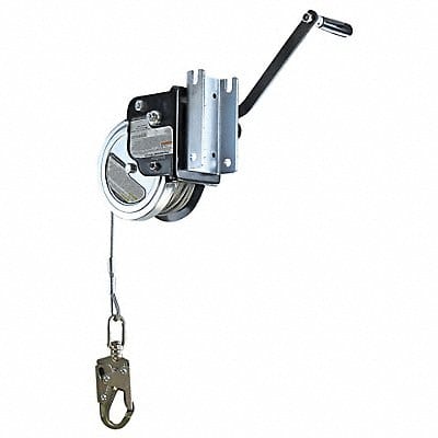 Personnel Winch Silver 8 1/2 in H Manual