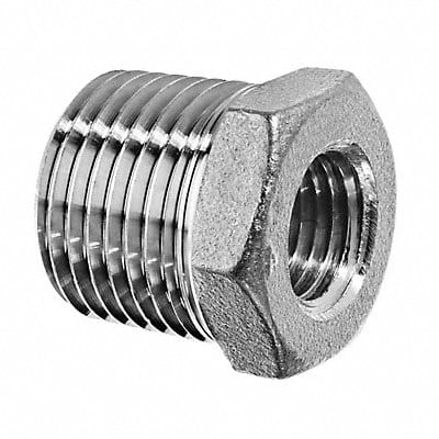 Hex Bushing Aluminum 1/4 x 1/8 in