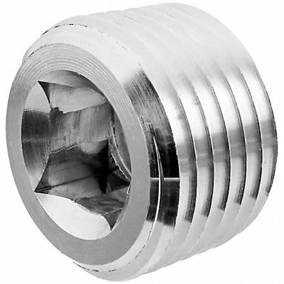 Square Socket Plug Aluminum 3/8 MNPT