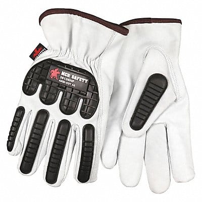 Leather Gloves White XL PK12