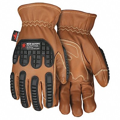 Leather Gloves Brown L PR