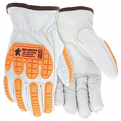 Leather Gloves White S PK12