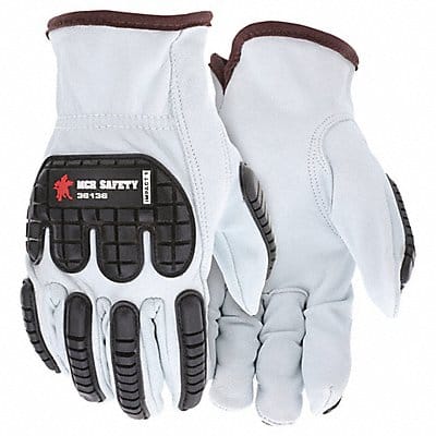 Leather Gloves WhiteXL PK12