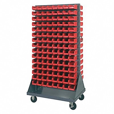 Mobile Louvered Floor Rack Steel 240Bins