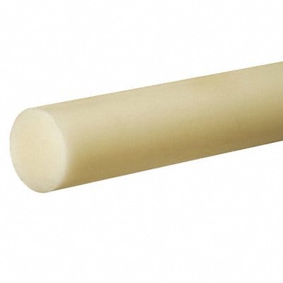 PlasticRod PTFE 1/4 Dia 3ftL Off-White