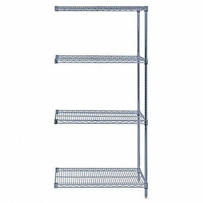 Wire Shelving Add-On Kit Gray