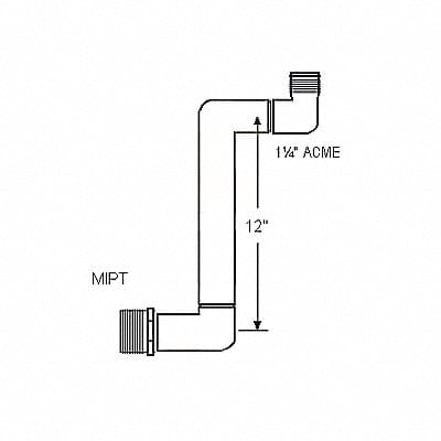 Swing Joint 1 1/4 x 1 1/4 in Schedule 40