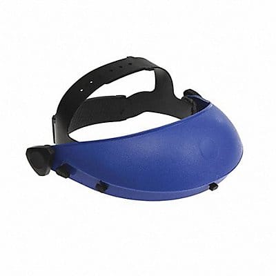 Faceshield Headgear Black/Blue Plastic