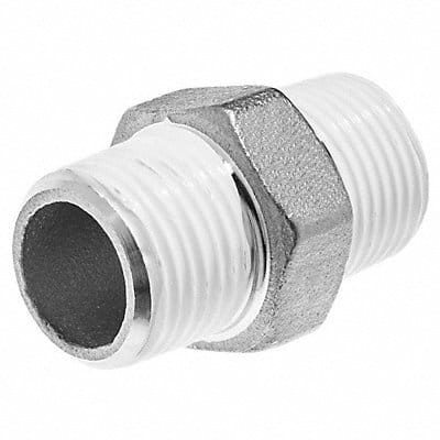 Hex Nipple 304 SS 1/4 Male BSPT