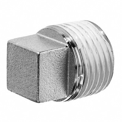 Square Head Plug 304 SS 1/4 BSPT