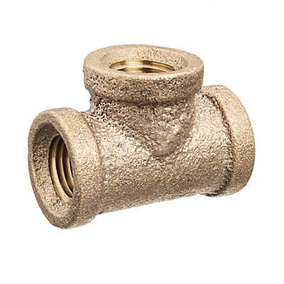 Tee Brass 1 in Pipe Size Female BSPT