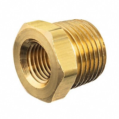 Hex Bushing Brass 1/2 x 3/8 in BSPT