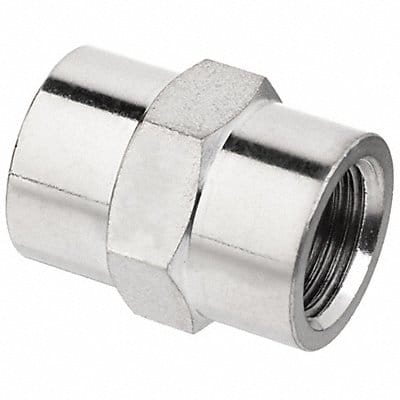 Coupling Nickel-Plated Brass 1/8 in