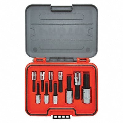 Hex Bit Set 3/8 1/2 Drive 10 pcs. SAE