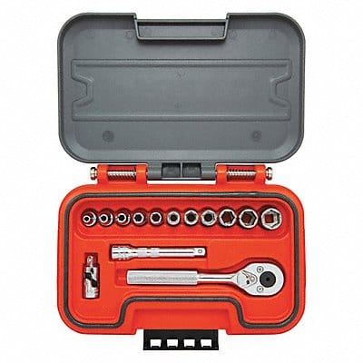 Socket Set 1/4 Drive 14 pcs. SAE 6 pt.