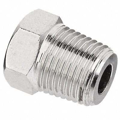 Hex Head Plug Nickel-Plated Brass 1/8 in