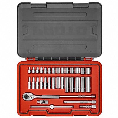 Socket Set 3/8 Drive 34 pcs. Metric