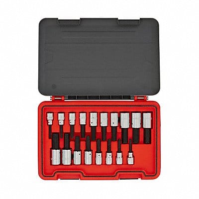 Hex Bit Set 1/2 Drive 18pcs. SAE/Metric