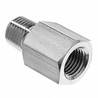 Straight Adapter Steel 1 in NPT x BSPT