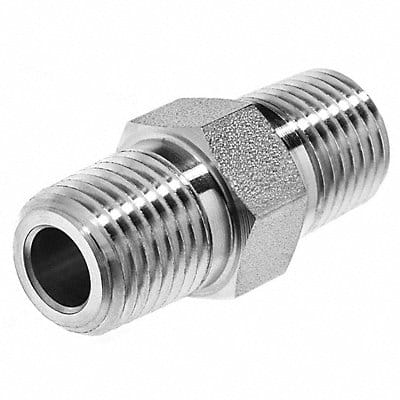 Straight Adapter Steel 1 in NPT x BSPP