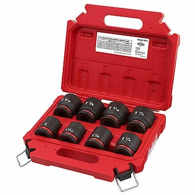 Impact Socket Set Steel 6-Point 3/4